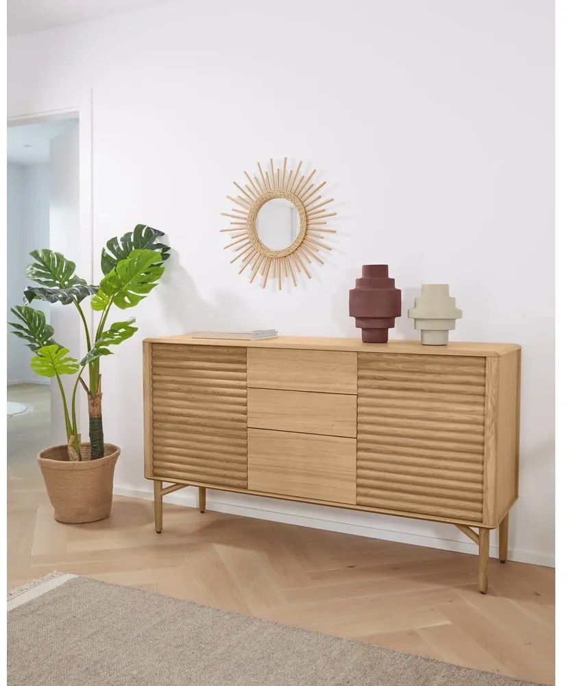 Komoda w dekorze dębu Kave Home Lenon