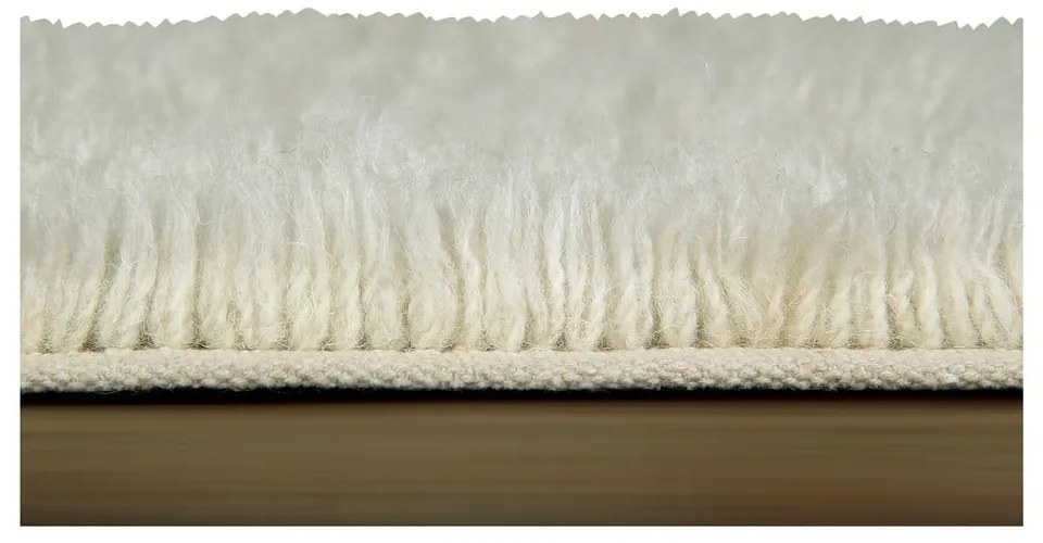 Kremowy wełniany dywan tkany ręcznie odpowiedni do prania 80x140 cm Berber Soul – Lorena Canals