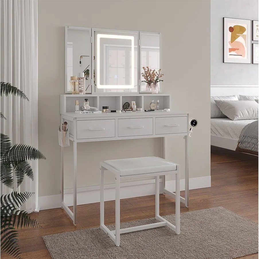 Toaletka biały 90x40x137.5 mavida