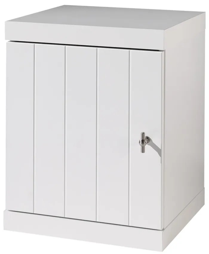 Biała dziecięca szafka nocna Vipack Robin, szer. 44 cm