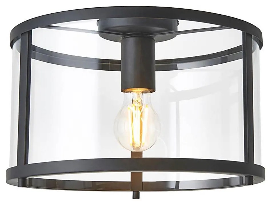 Endon 101540 - Plafon HOPTON 1xE27/10W/230V czarny