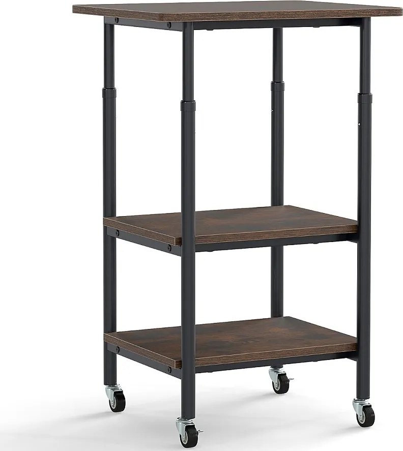 3-stopniowy stojak na drukarkę Mebel do biura brązowy