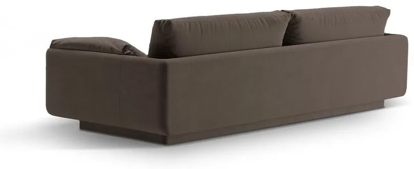Brązowa aksamitna sofa 250 cm Torino – Micadoni