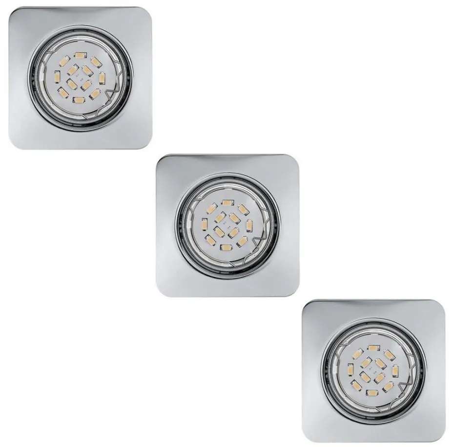 Eglo 78228 - ZESTAW 3xLED Oprawa wpuszczana PENETO 1xGU10/5W/230V