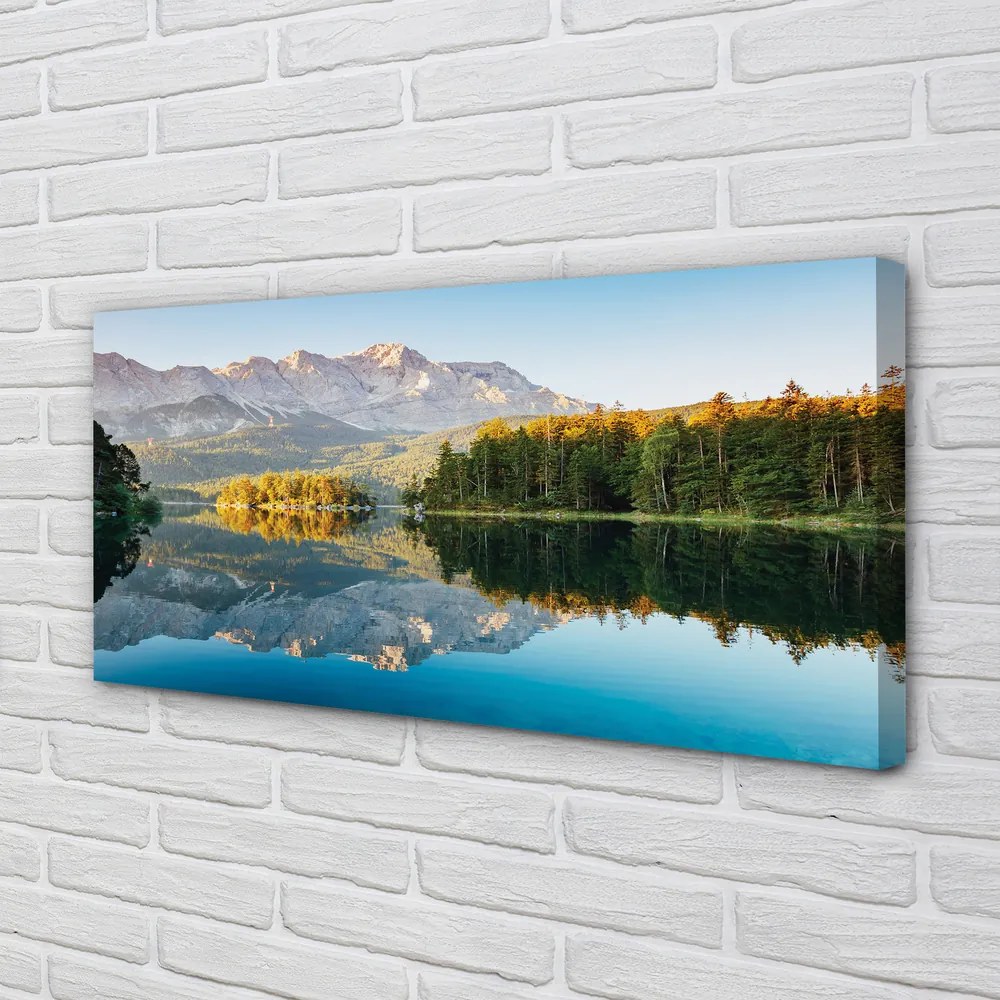 Obraz drukowany na płótnie Jezioro w Niemieckich Alpach