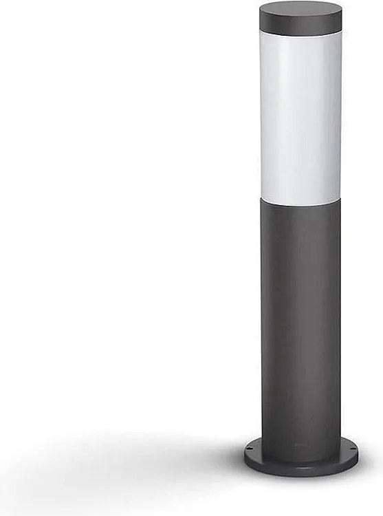 Zewnętrzna lampa LED Philips Utrecht 20W metal antracytowy szary nowoczesny design 47 cm
