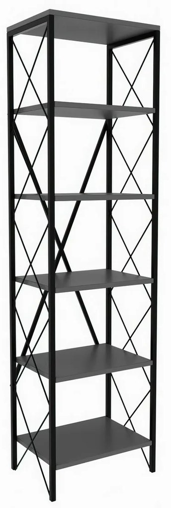 Regał Suadi Anthracite and Black