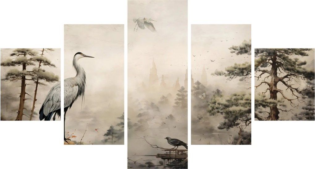Obraz - Krajobraz z kreskówki (125x70 cm)