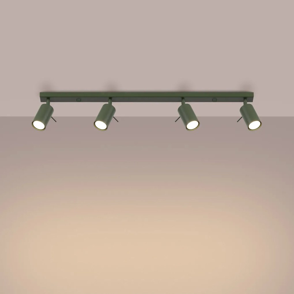 Listwa oświetleniowa RING 4L zielony oliwkowy SOLLUX LIGHTING