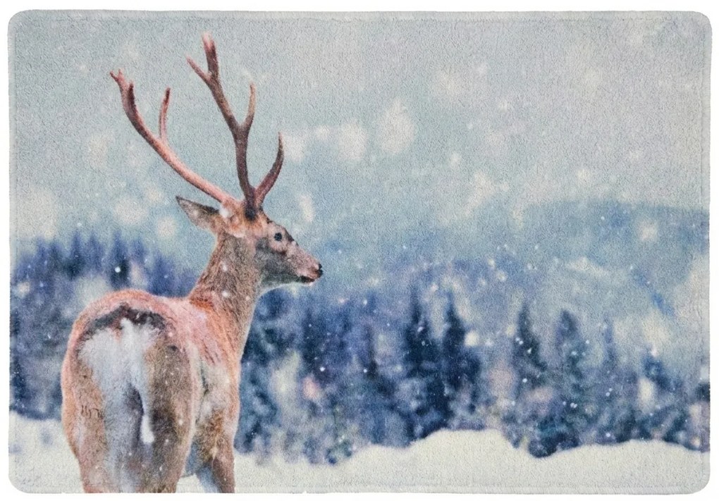 Świąteczna wycieraczka WILD IN WHITE 38x58 cm - więcej wariantów Wersja: Wiewiorka