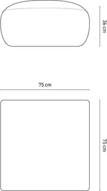 Puf Molino Butelkowa Zieleń Szenil 75/75/36 Micadoni