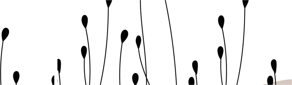 Obraz - Łąka graficzna N⁰1 (170x50 cm)