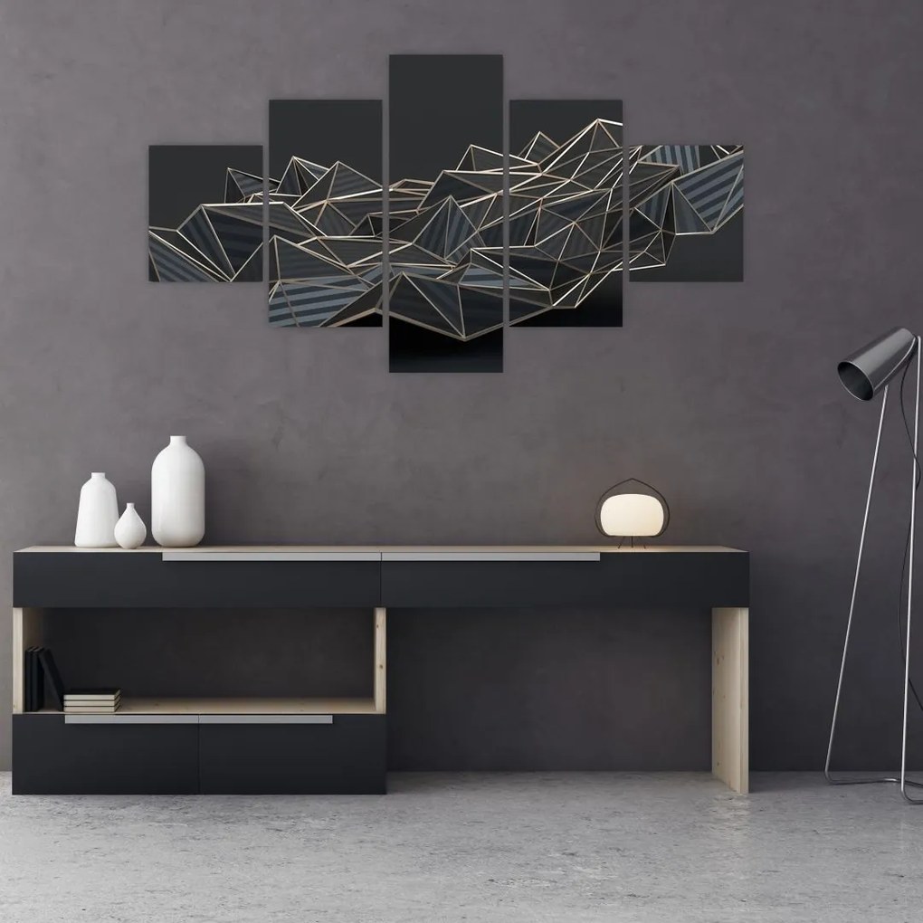 Obraz abstrakcji (125x70 cm)