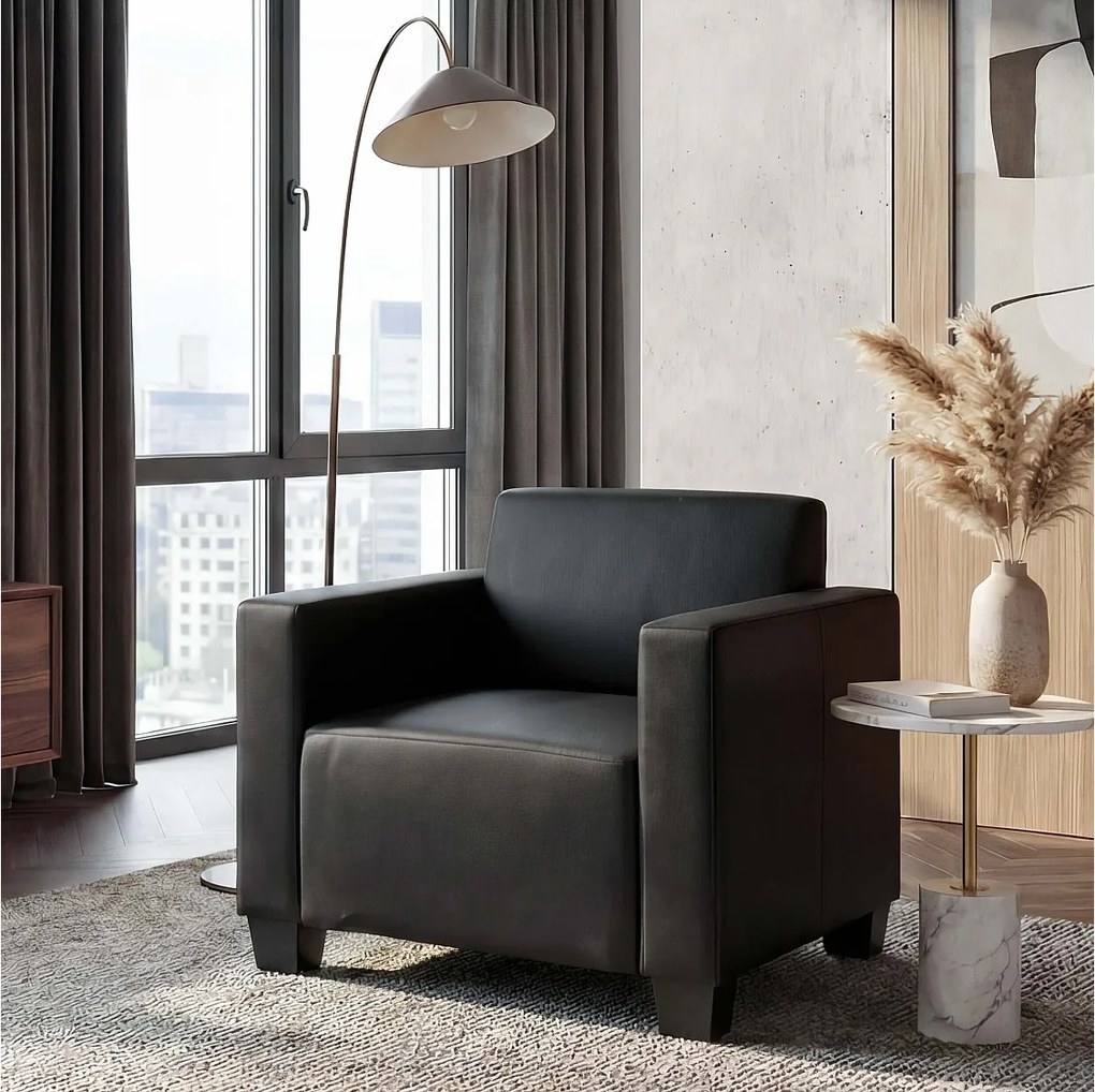 Fotel wypoczynkowy Moncalieri,  czarny