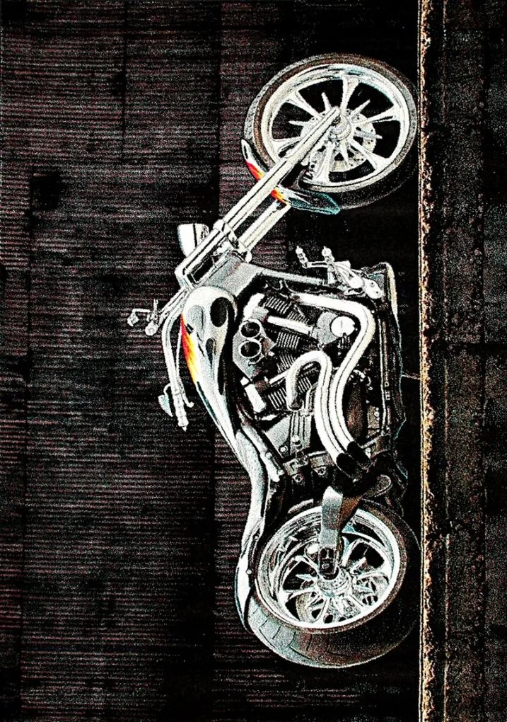 Dywan Koloreo Chopper - motor 120x170 Prostokąt