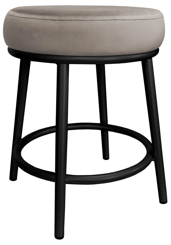 Taboret Ben noga metalowa czarna MG09