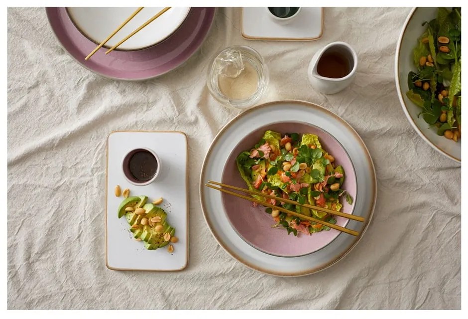 Różowa/szara kamionkowa miska 1 l Gastro Grey/Light Pink – Bitz