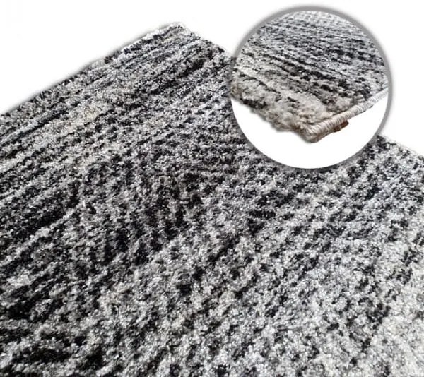 Dywan nowoczesny Lara jodełka szary 200 cm x 290 cm