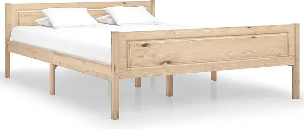 Podwójne Łóżko Z Naturalnego Drewna Sosny 140X200 A6-Z06