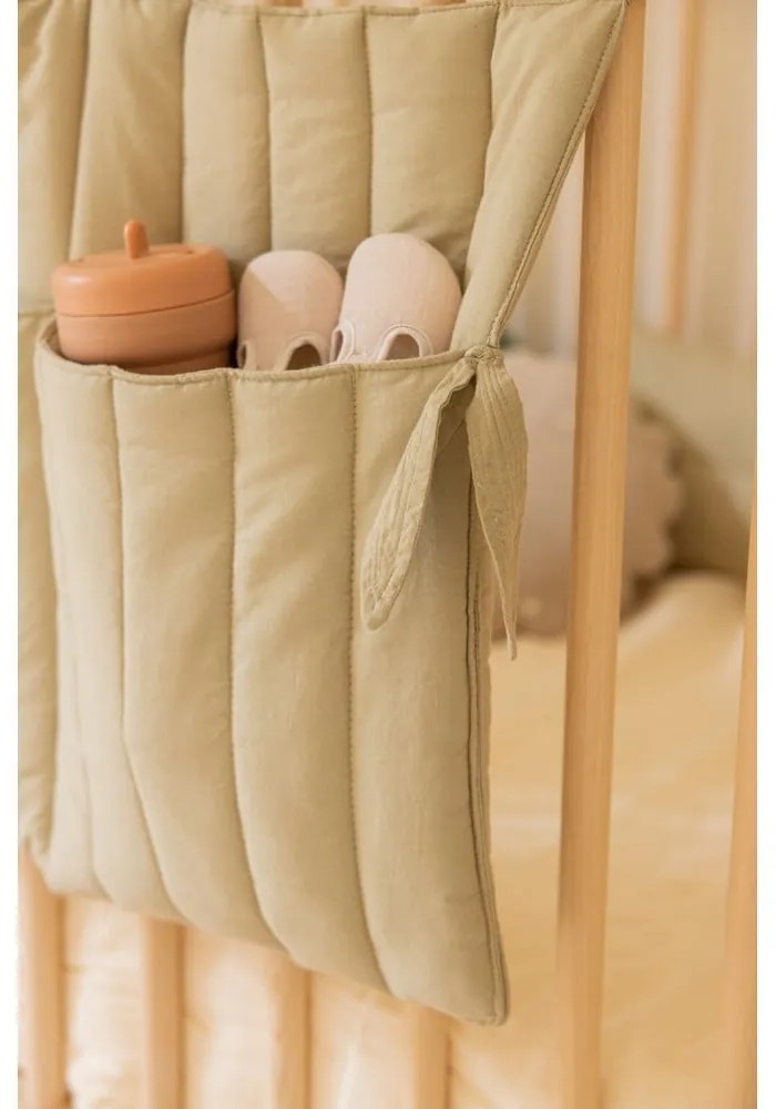 Organizer kieszonkowy na łóżeczko 40 cm Benjamin Olive – Lorena Canals