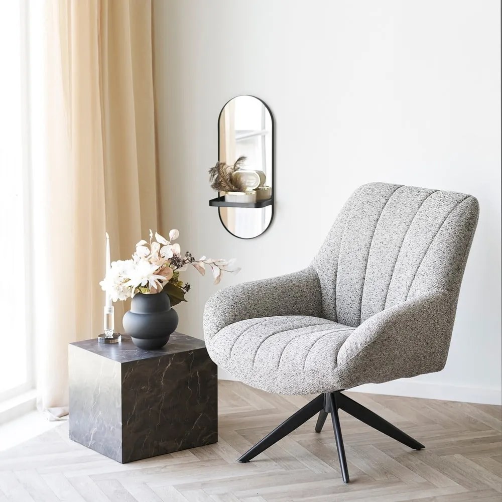 Czarny szklany wazon (wysokość 20 cm) Vera – House Nordic