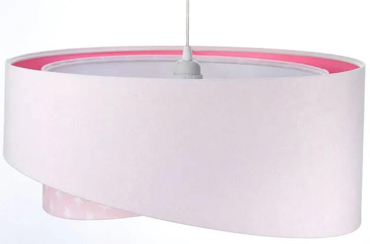 Różowa lampa wisząca welurowa F4-Z24