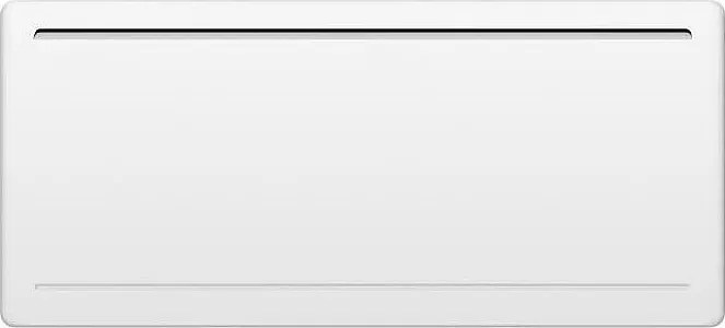 Stały grzejnik elektryczny o suchej inercji ceramicznej 2000W OCEANIC Rubis - Design łukowany - Biały