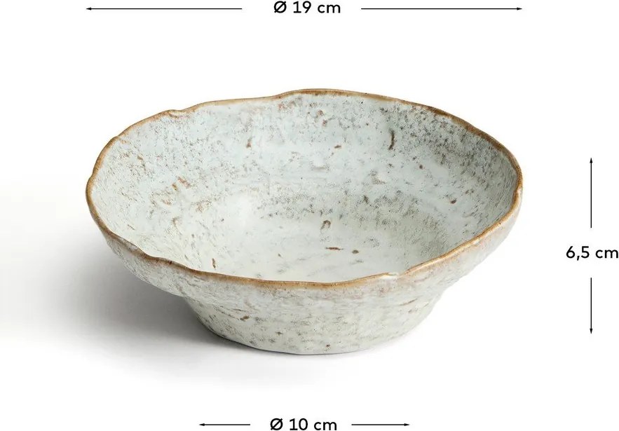 Szara ceramiczna miska na zupę Alenia – Kave Home