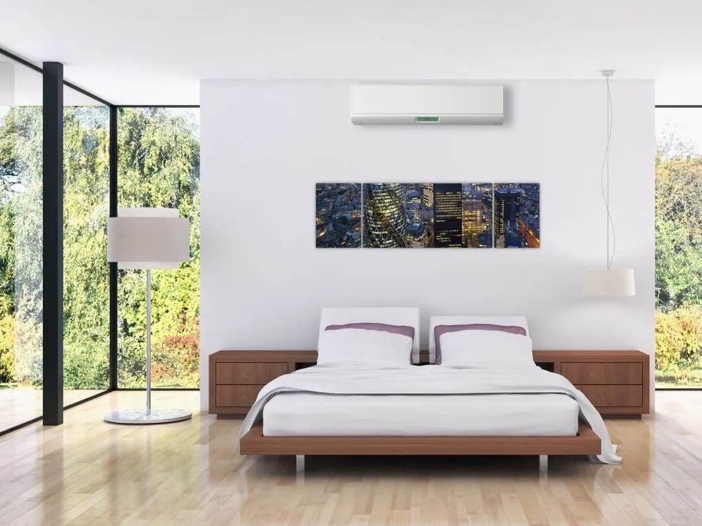 Obraz - Wieczorna panorama Londynu (170x50 cm)