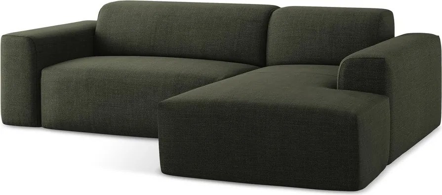 Zielony narożnik (prawostronny/z szezlongiem) Keli – Makamii