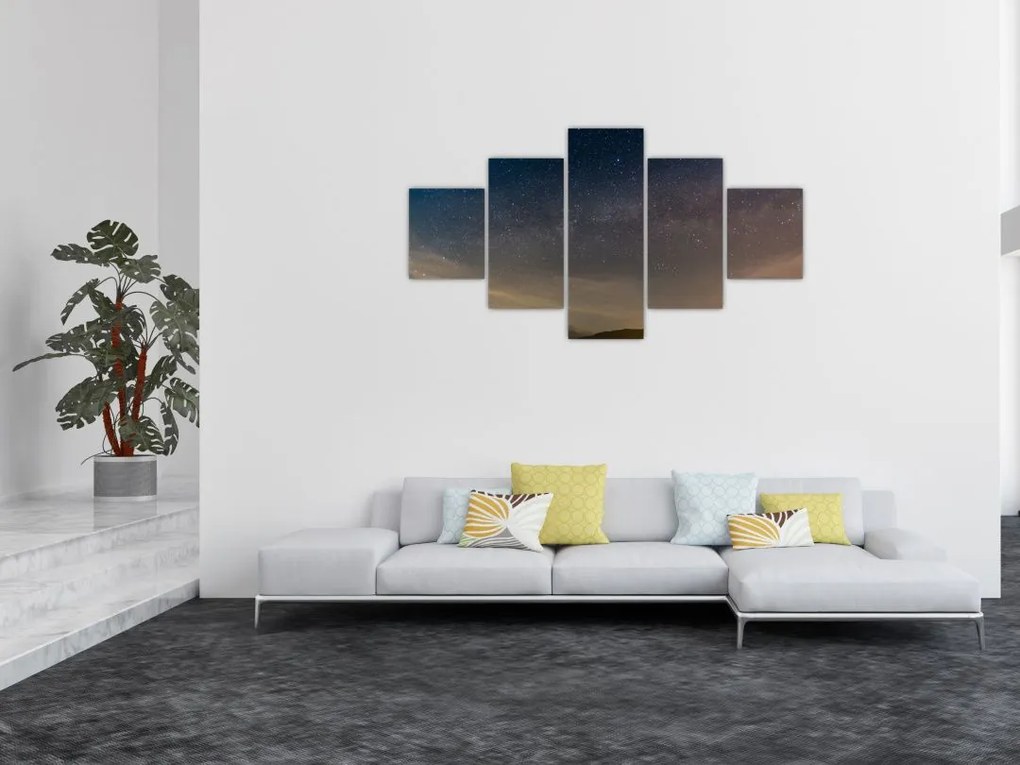 Obraz nocnego nieba (125x70 cm)