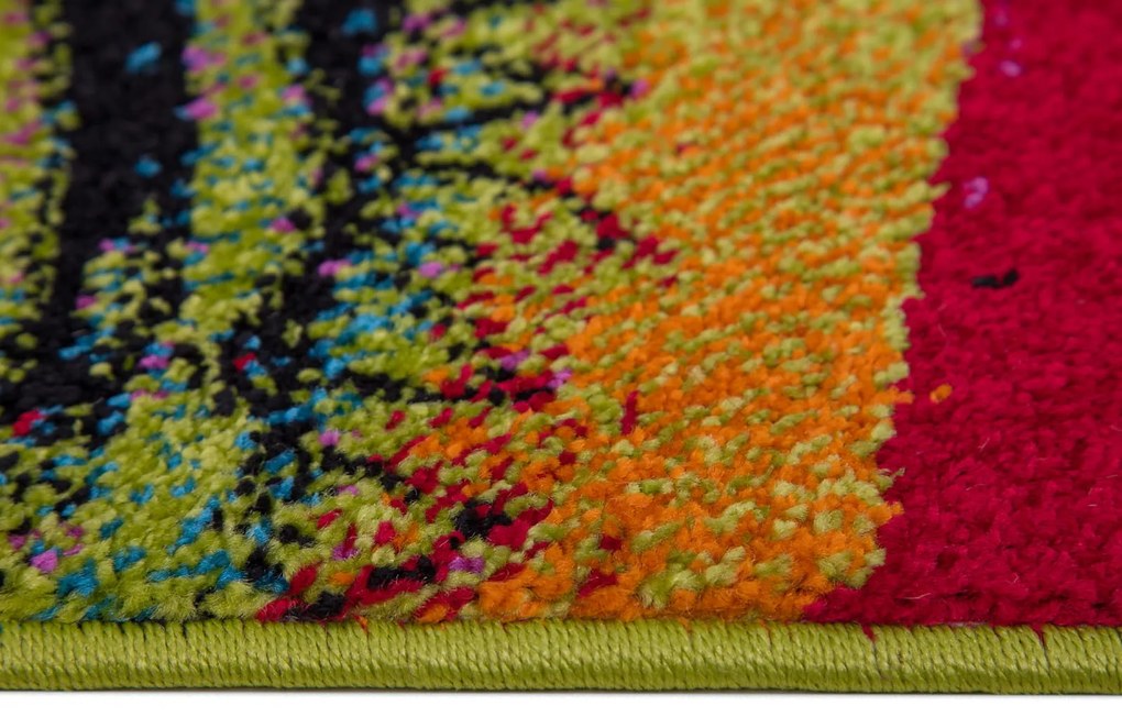 Dywan nowoczesny Folk Koła multikolor 160 cm x 230 cm
