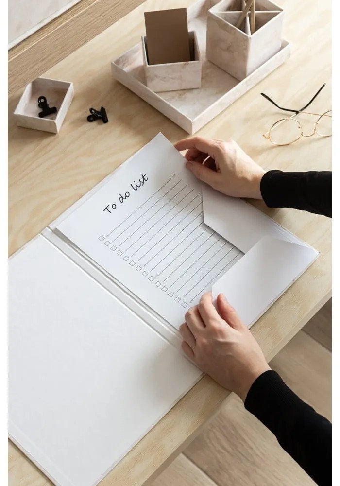 Kartonowy organizer na dokumenty Paulina Paper Laminate A4 – Bigso
