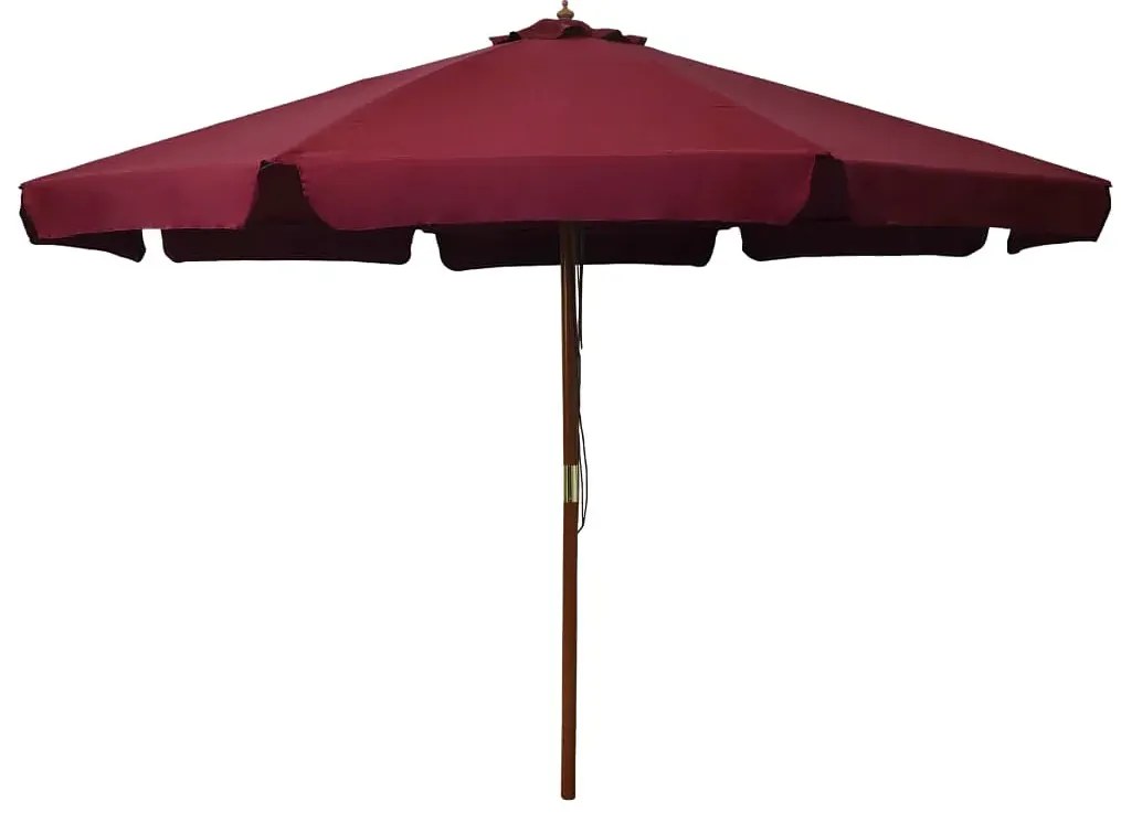 Burgundowy parasol ogrodowy Yrsa