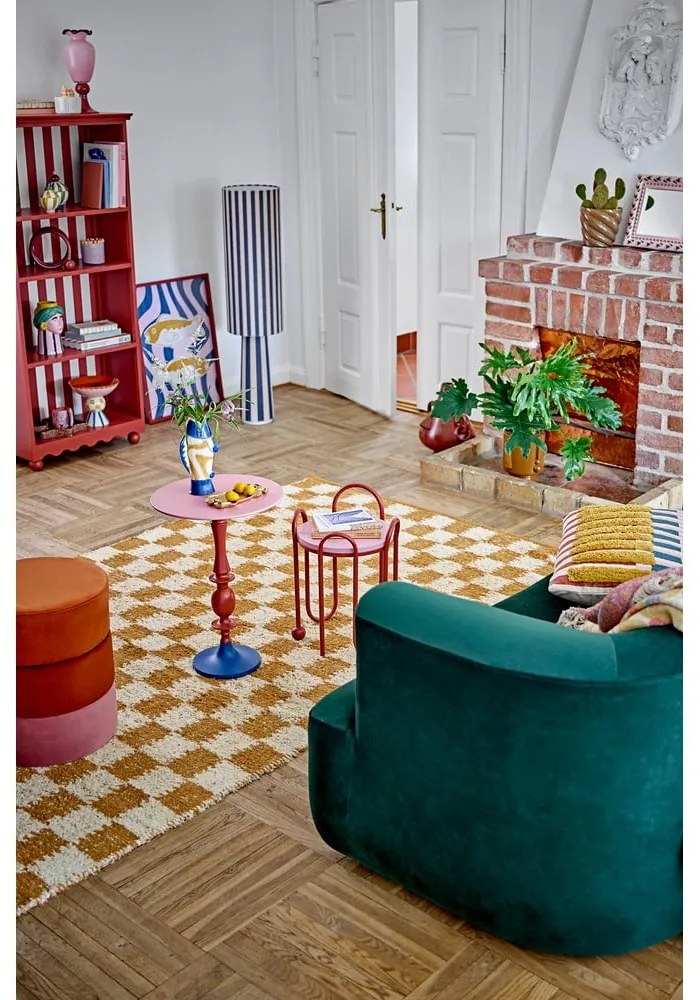 Beżowo-bursztynowy bawełniany dywan 140x200 cm Chola – Bloomingville