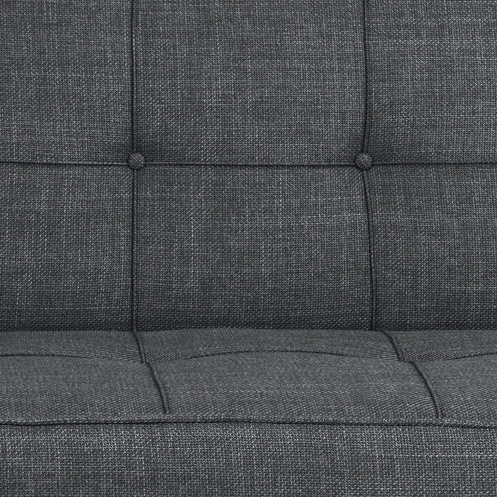 Ciemnoszara rozkładana sofa 198 cm Perugia – Actona