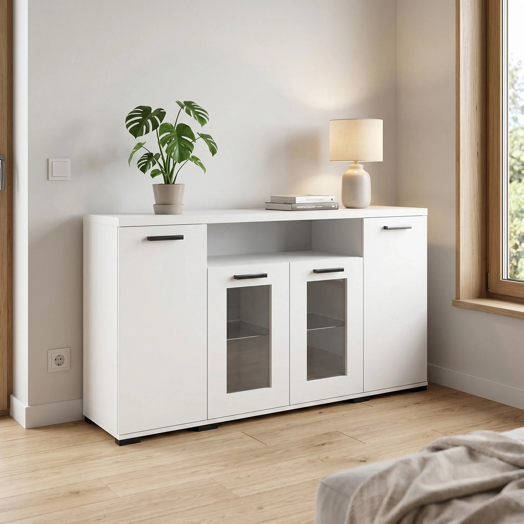Komoda LIVORNO 160 cm do Salonu Sypialni Biały