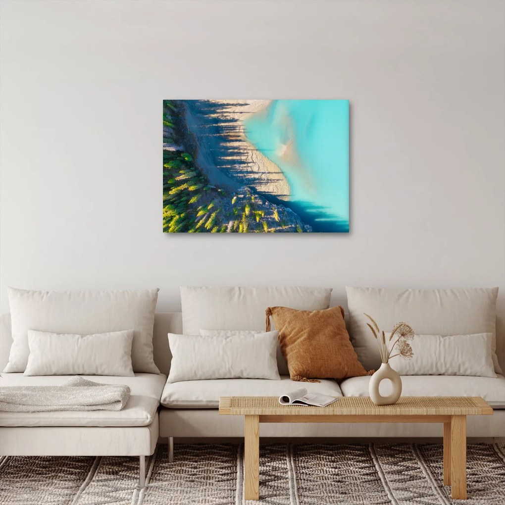 Obraz - Widok na jezioro (70x50 cm)