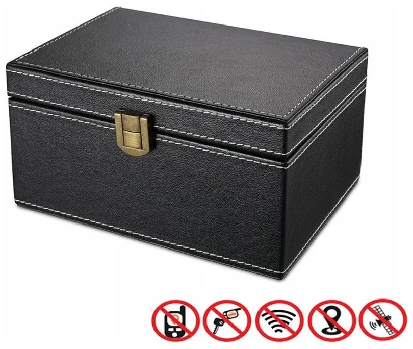 Klatka FARADAYA PUDEŁKO DUŻE 17CM NA KLUCZE do Samochodu Keyless Karty Etui