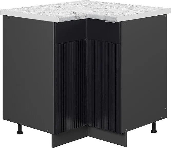 Szafka narożna czarne paski 80.5x60x82 fame-line