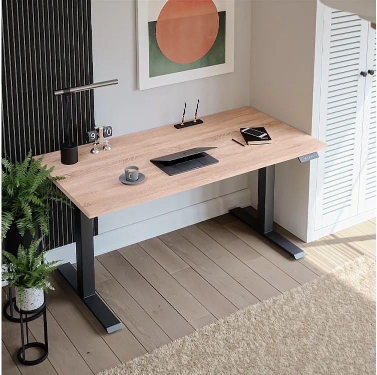 Biurko elektryczne z regulacją wysokości Dąb Sonoma 180 x 95cm