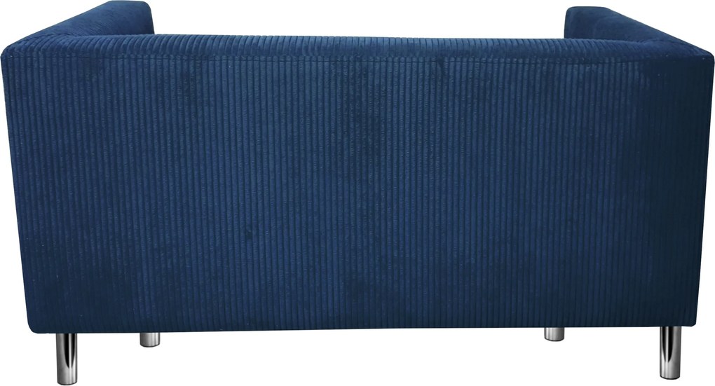 Sofa Monaco : Kolor nogi - Chrom, Kolor tkaniny - Kronos5/Poso5, Typ tkaniny - Kronos/Poso, Wysokość nogi - 15 cm