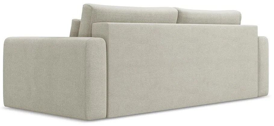Beżowa rozkładana/ze schowkiem sofa 238 cm Kapua – Makamii