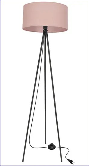 Abażurowa wrzosowa lampa stojąca - M096 D8-Z71