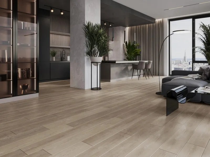 Mexen Windsor panele winylowe 1240 x 182 mm SPC 6,5 mm, podkład IXPE 1,5 mm, 4 V-Fuga, Dąb - F1016-1240-182-505-4V1-01