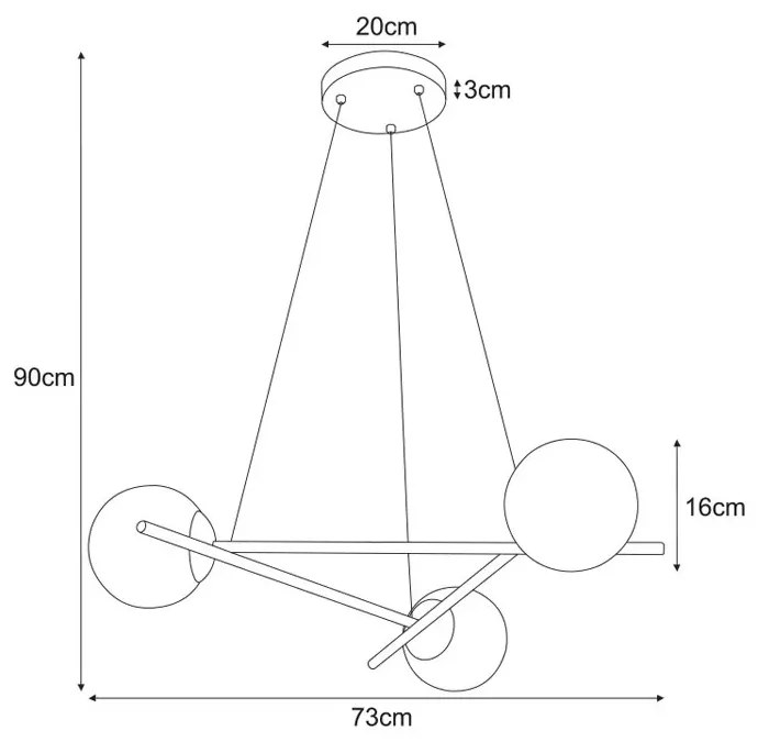 Nowoczesna lampa wisząca nad stół - S856-Derma