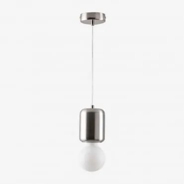 Lampa Sufitowa Wisząca Z Metalu Zabarny Chrome - Sklum