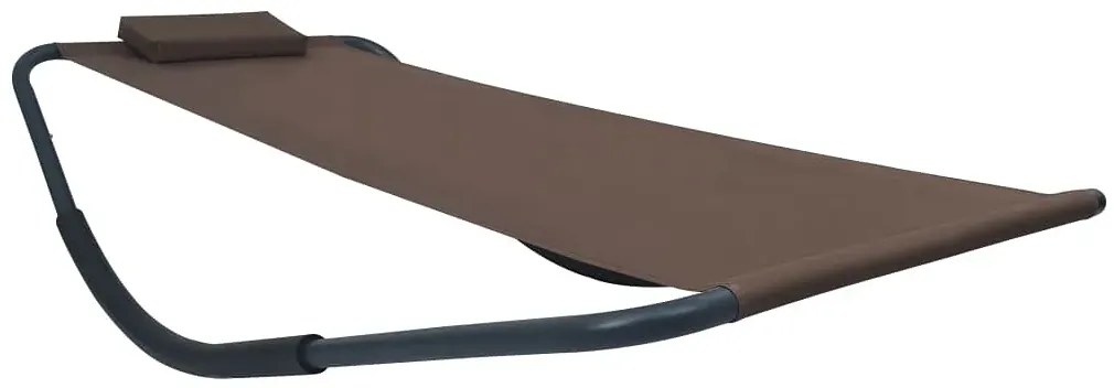 Brązowa leżanka ogrodowa - Wintex 5X