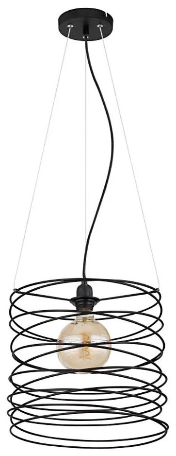 Globo 15640H - Lampa wisząca na lince TILLY 1xE27/60W/230V czarna