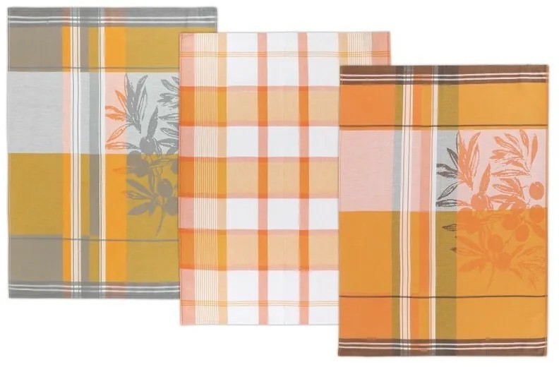 Bellatex Ściereczka kuchenna Oliva, 50 x 70 cm, zestaw 3 szt.